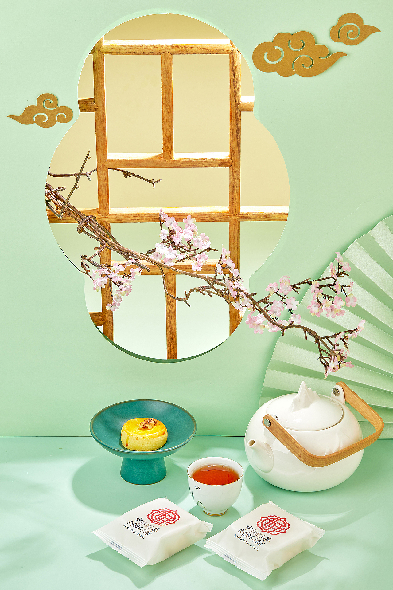 中式糕点 × 坚果奶酥 × 清新国潮古风 × 创意摄影