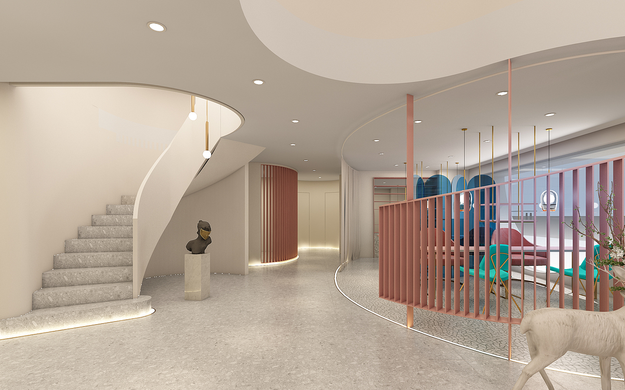 美容店設計案例（圖ZMTY3OTQ1MTIw） - 家裝設計 - 站酷設計師灰GRAYSCALE原創(chuàng)素材 - 站酷ZCOOL