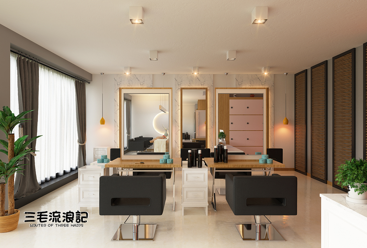 简单的理发店（图ZMTU4NzQ0NTY4） - 家装设计 - 站酷设计师三毛流浪的故事原创素材 - 站酷ZCOOL