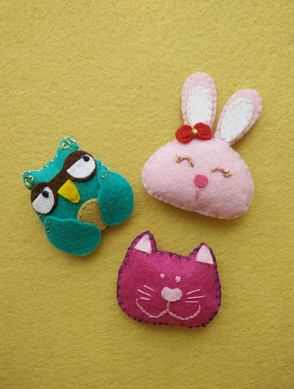 不织布手工~萌萌哒~|插画|儿童插画|水瓶座123 - 原创作品 - 站酷