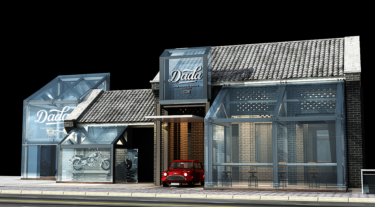 DADA CLUB ｜重庆美式复古机车俱乐部（图ZMjAwNzY1MzI0） - 品牌 - 站酷设计师GEZI鸽子原创素材 - 站酷ZCOOL