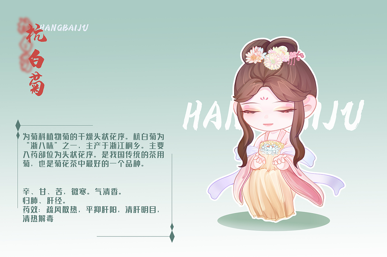 浙八味-八种中草药角色形象拟人设计（图ZMjc4MTgzMzI4） - IP形象 - 站酷设计师三三来迟ssan原创素材 - 站酷ZCOOL