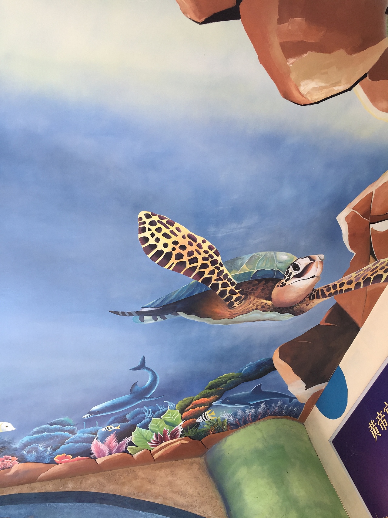 超写实3d立体壁画——海底世界