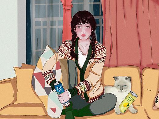 RIO微醺系列（个人主页-ZMzU2MDkzMTY=） - 商业插画 - 站酷设计师dfffdddssd原创素材 - 站酷ZCOOL