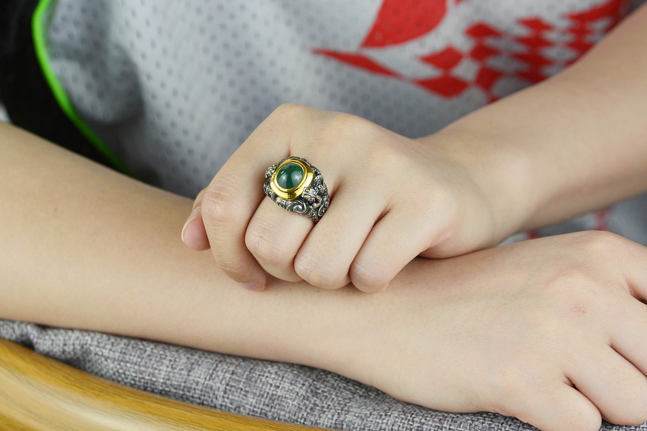 设计师作品|螭龙翡翠戒指