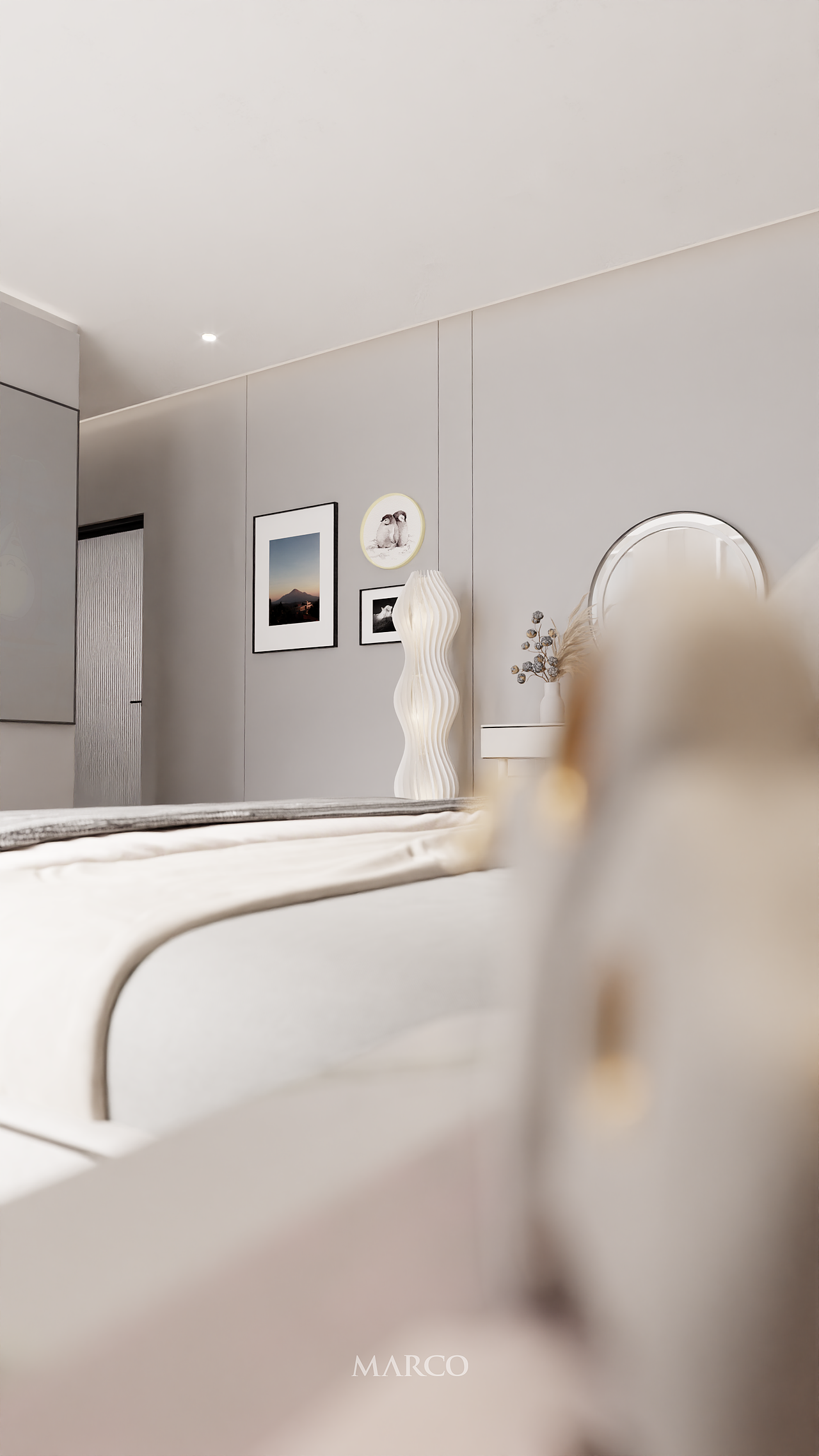 现代卧室渲染 - Blender室内动画