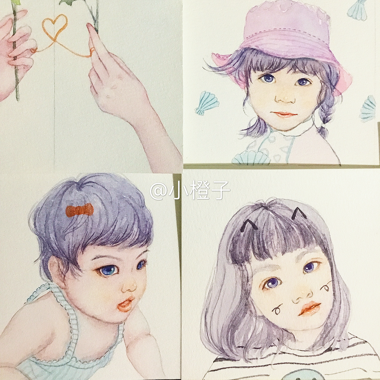 水彩人物插画（图ZMTI3OTE4NTM2） - 艺术插画 - 站酷设计师森林剧场原创素材 - 站酷ZCOOL