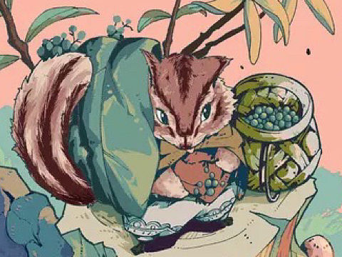 花栗鼠角色设定（绘本废稿）（个人主页-ZNjMzMTkyNTY=） - 儿童插画 - 站酷设计师李大琦原创素材 - 站酷ZCOOL