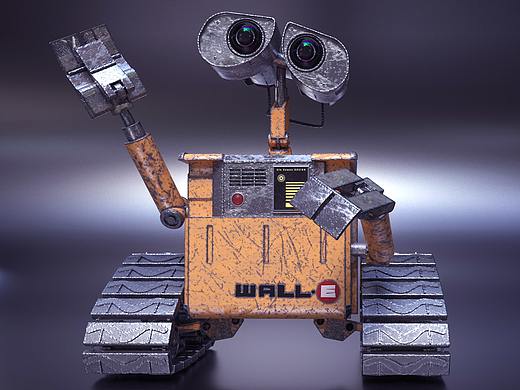 瓦力机器人(建模+渲染)