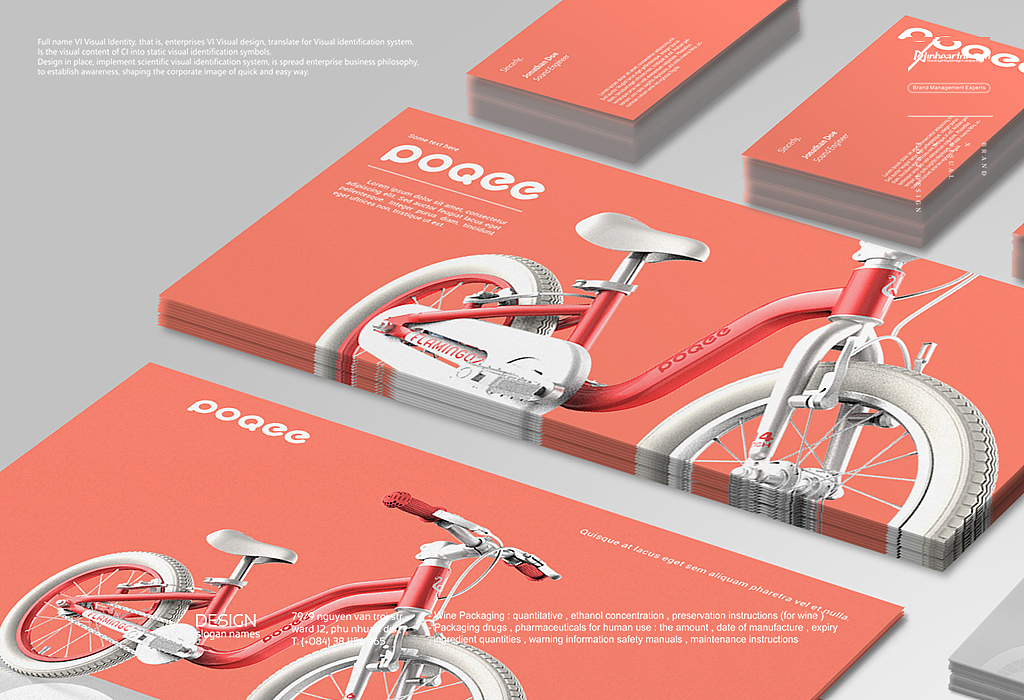 杭州步基童车有限公司PoQee品牌VIS识别系统-因心设计