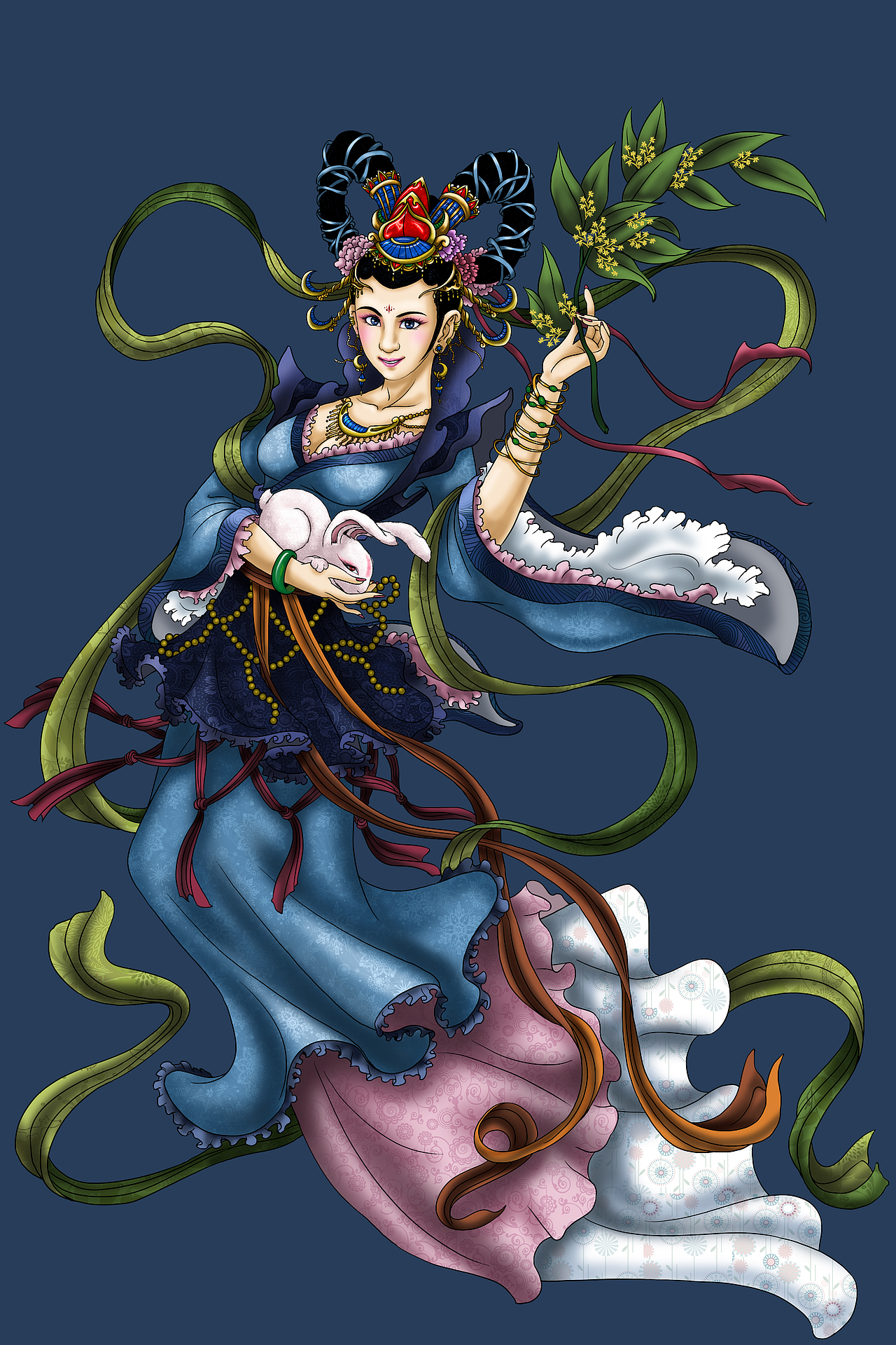 西游记人物谱--嫦娥仙子（图ZNjA0MDUxNDg=） - 游戏原画 - 站酷设计师超级无敌红蛋蛋原创素材 - 站酷ZCOOL