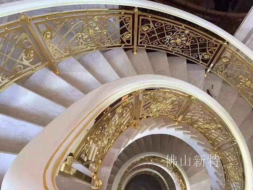 高端别墅适合安装K金铝艺楼梯护栏雕花扶手（图ZMTkzMDUwMjI0） - 其他工业/产品 - 站酷设计师Z43926661原创素材 - 站酷ZCOOL