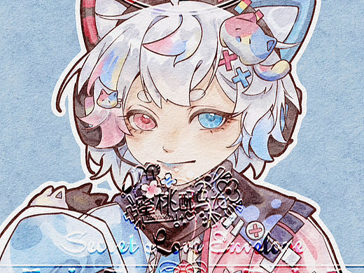 procreate水彩头像
