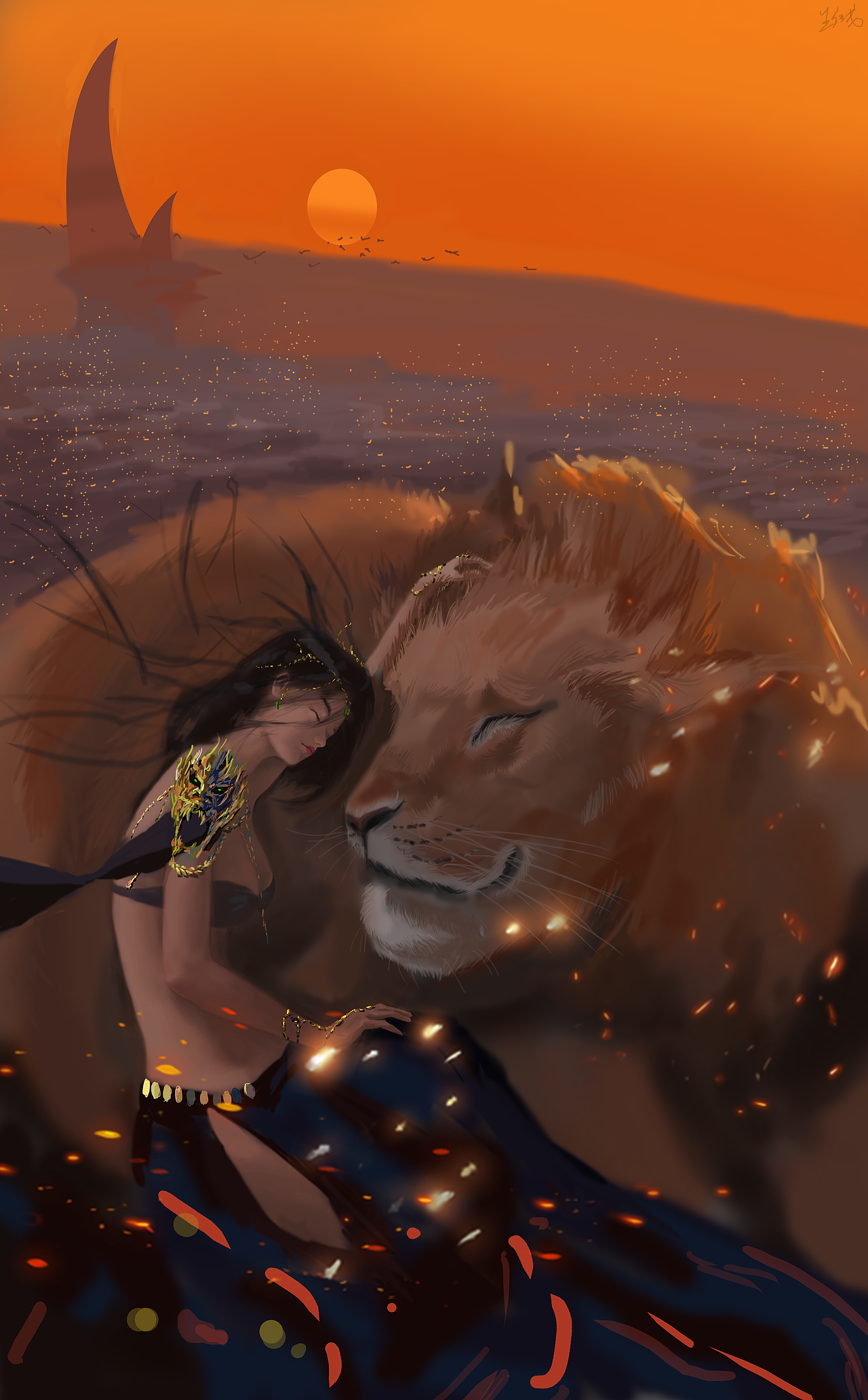 0举报收藏分享临摹作品插画艺术插画鬼刃夕阳手绘genos1个人人设-蛇33