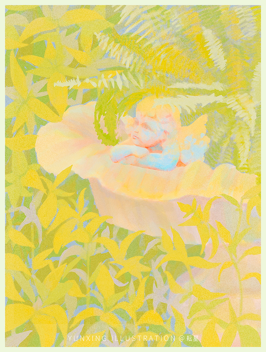 流浪花园(一) -- 静谧的安眠曲（图ZMjM0MjQzNjA0） - 艺术插画 - 站酷设计师耘星原创素材 - 站酷ZCOOL