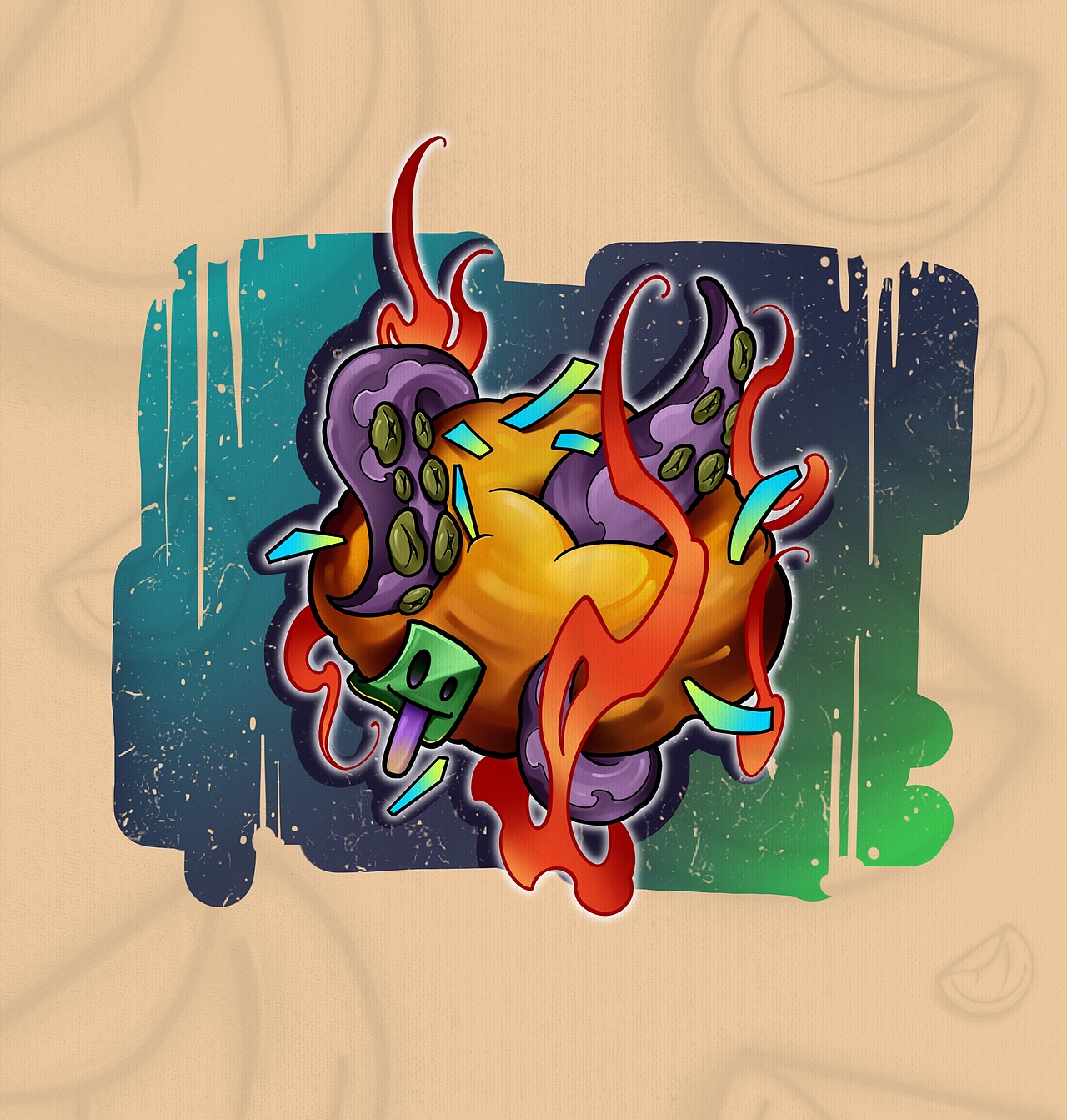 一些怪物日料（图ZMzU0MzQ3MDky） - 商业插画 - 站酷设计师洄游O_o原创素材 - 站酷ZCOOL