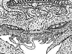 2020.06.30插画练习（怪螃蟹与多脚怪）