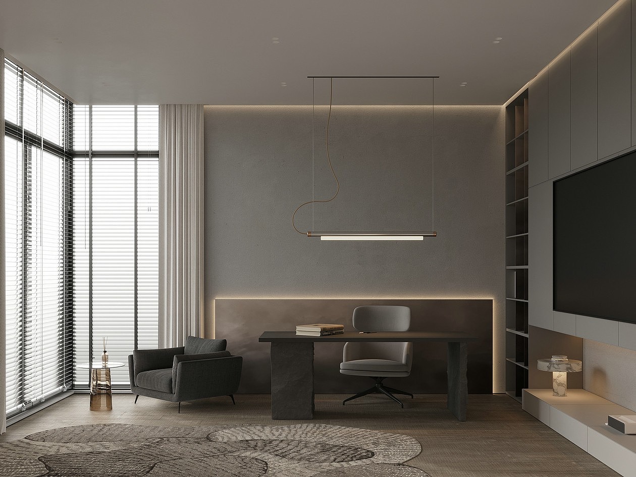 270㎡大平层住宅设计 超高级（图ZMjkzMTM0NTYw） - 家装设计 - 站酷设计师效果图设计莉莉原创素材 - 站酷ZCOOL