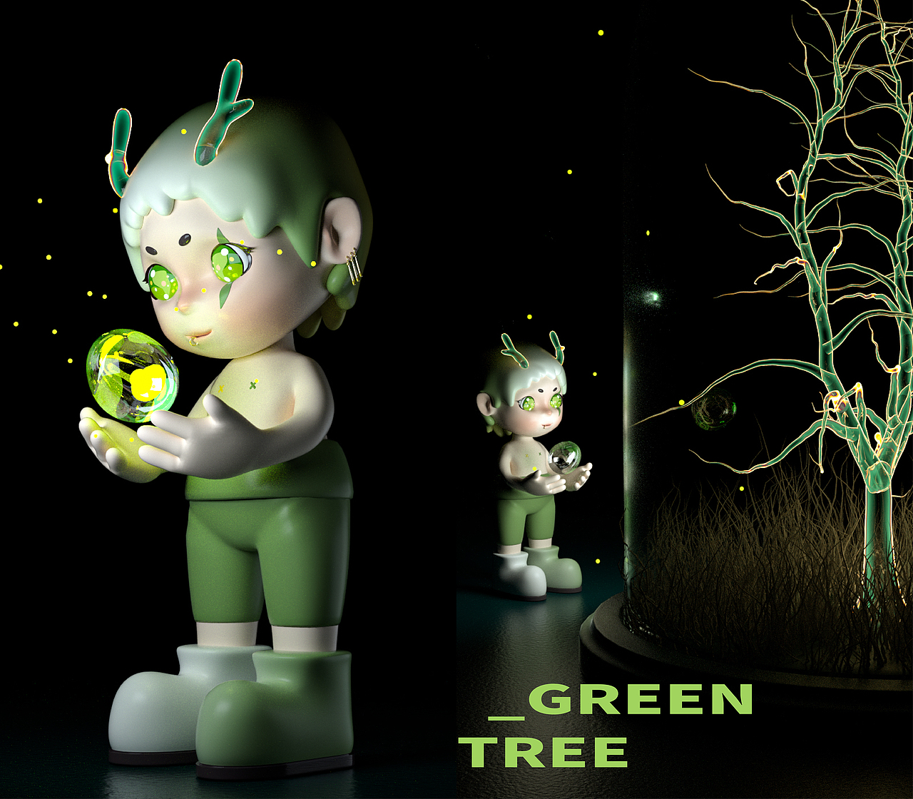 GREEN BOY丨被绿包裹的那些日子也在寻找一些绿（图ZMjk3MTYxMTc2） - IP形象 - 站酷设计师犯不着设计原创素材 - 站酷ZCOOL