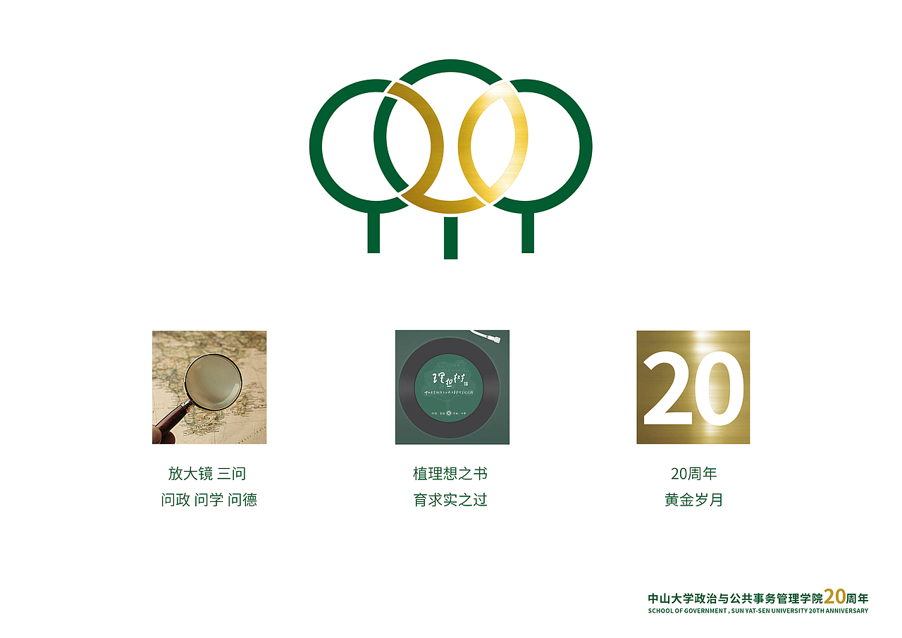 中山大学政治与公共事务管理学院20周年院庆LOGO（图ZMzAxMjM5OTcy） - Logo - 站酷设计师小精豆呀原创素材 - 站酷ZCOOL