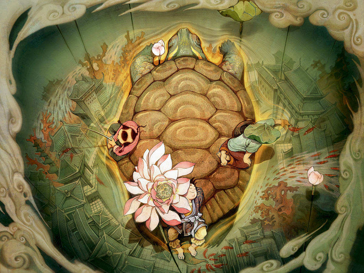 插画与音乐的跨界合作【龙的传说】(图ZODM3ODI4OA==) - 商业插画 - 站酷设计师莲羊原创素材 - 站酷ZCOOL
