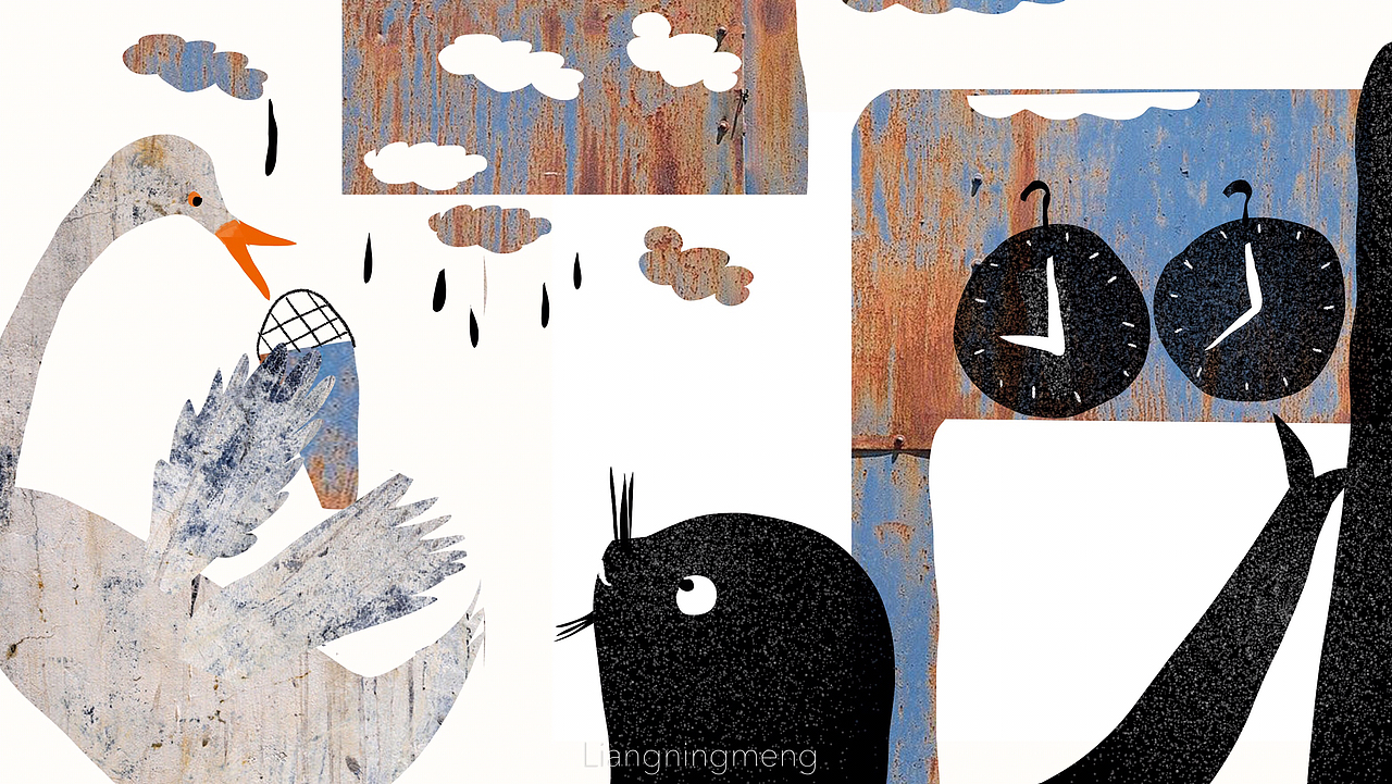 哼歌的下雨天（图ZMTI3MjQ1NTIw） - 绘本 - 站酷设计师梁柠檬梁柠檬原创素材 - 站酷ZCOOL