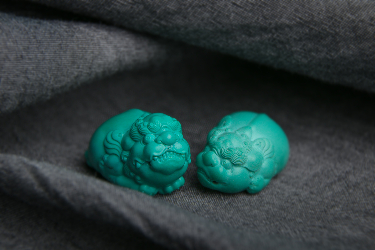 爱盘原创绿松石雕刻·吃货貔貅（图ZMTk5MjcwMzAw） - 工艺品设计 - 站酷设计师爱盘玩原创素材 - 站酷ZCOOL