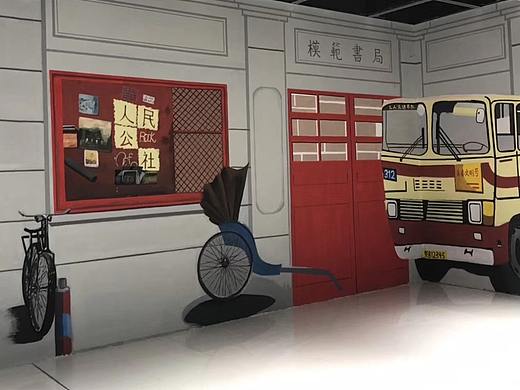 【墙绘】3D复古网红墙