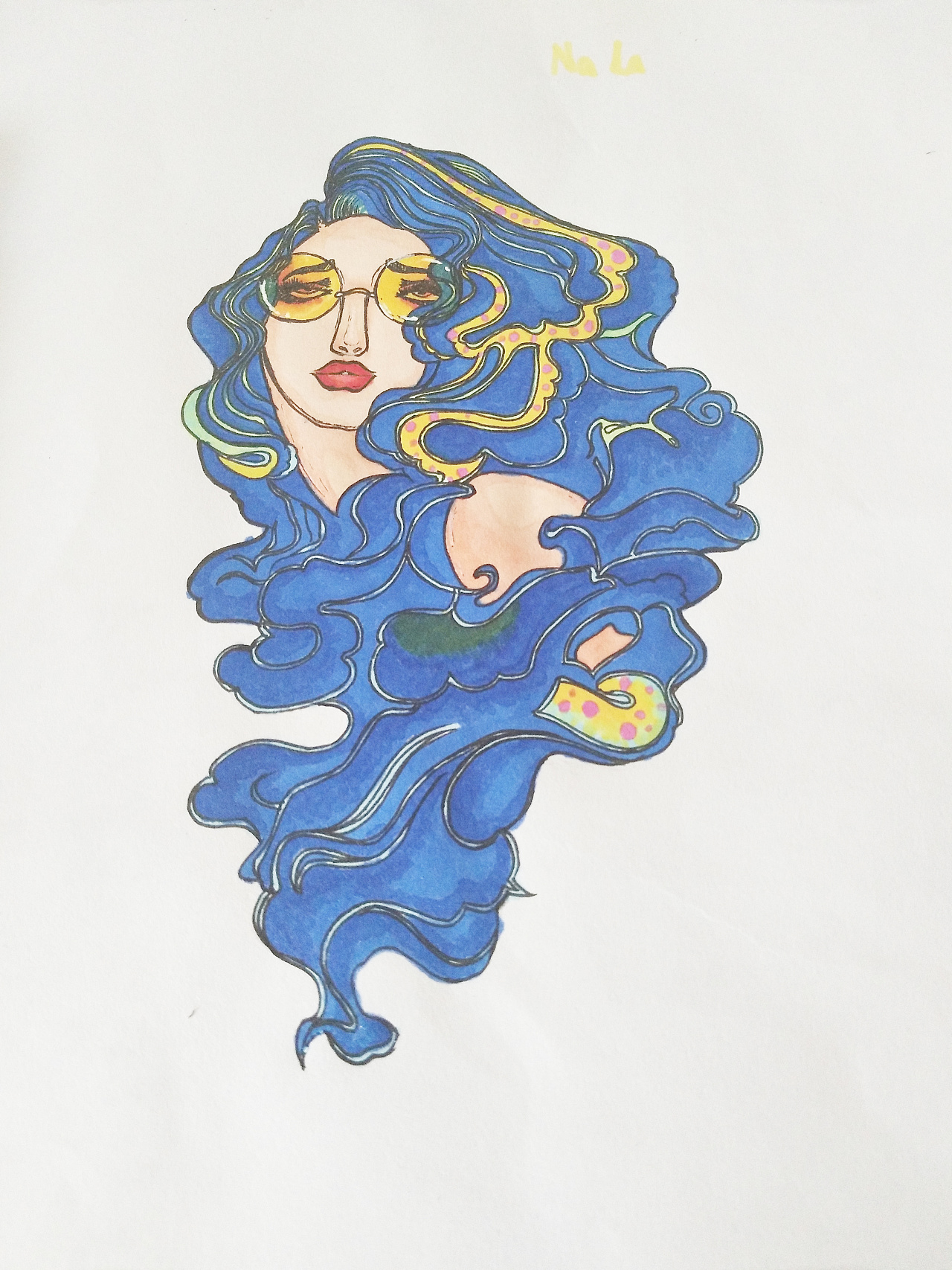 花想容----人物形象绘画|插画|创作习作|黍离麦秀 - 原创作品 - 站酷