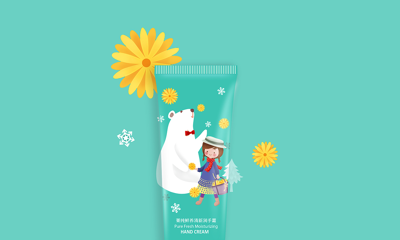 宜奈儿护手霜设计|雪之幻想曲系列