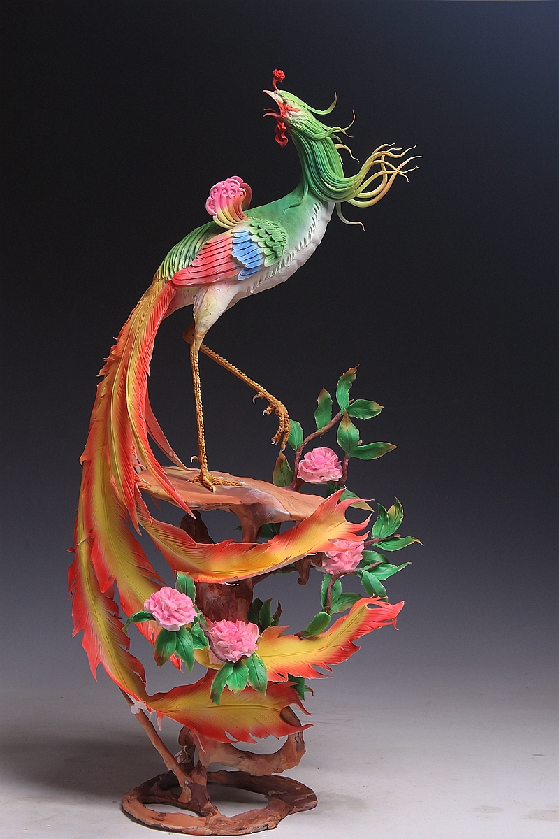 贺加贵面塑软陶(雄鸡)