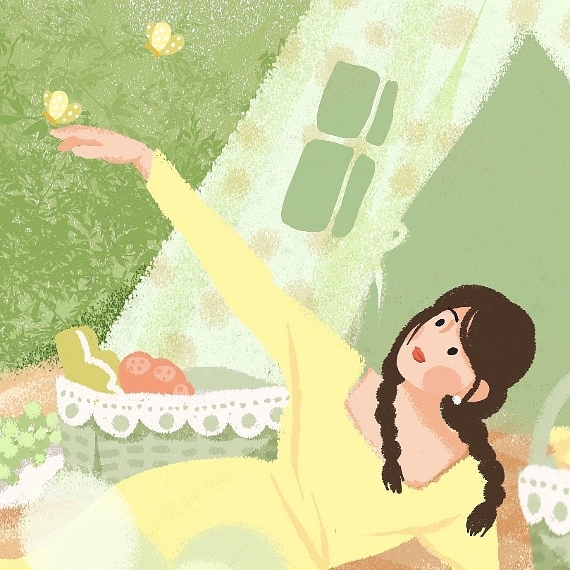 春-栀子花开（图ZMjAyMTM4ODky） - 创作习作 - 站酷设计师JioJio啾原创素材 - 站酷ZCOOL