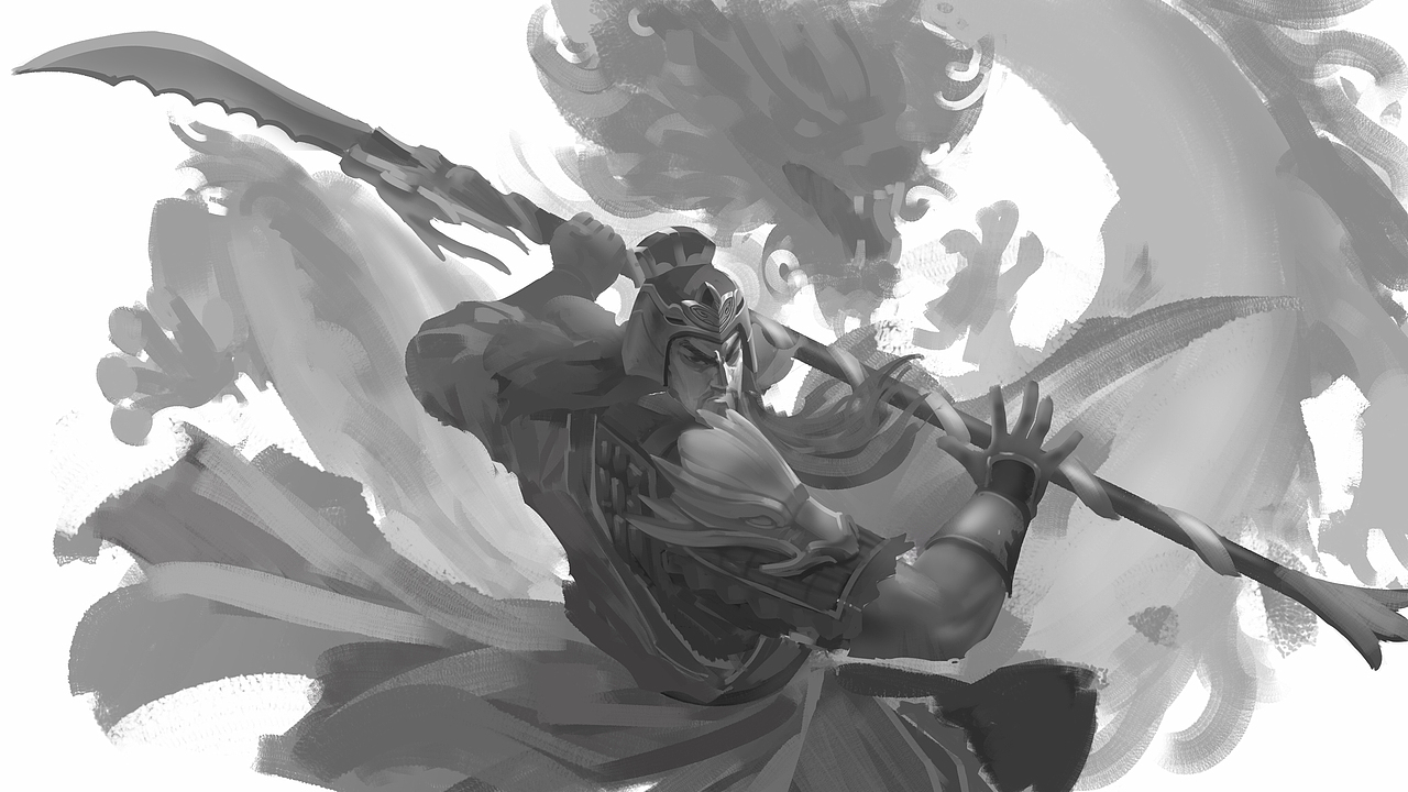 射雕群侠传与真三国无双联动KV海报《关羽》