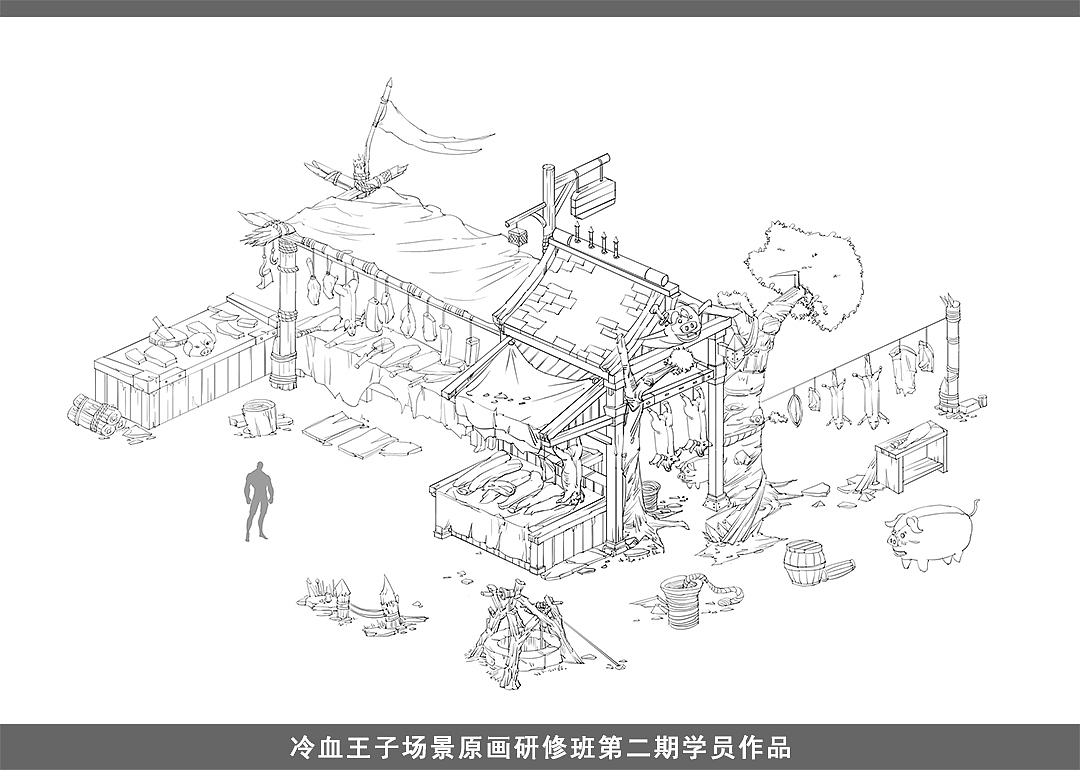 冷血王子场景原画研修班(第二期线稿作品)（图ZNTU2Nzg2MTI=） - 游戏原画 - 站酷设计师冷血王子原创素材 - 站酷ZCOOL