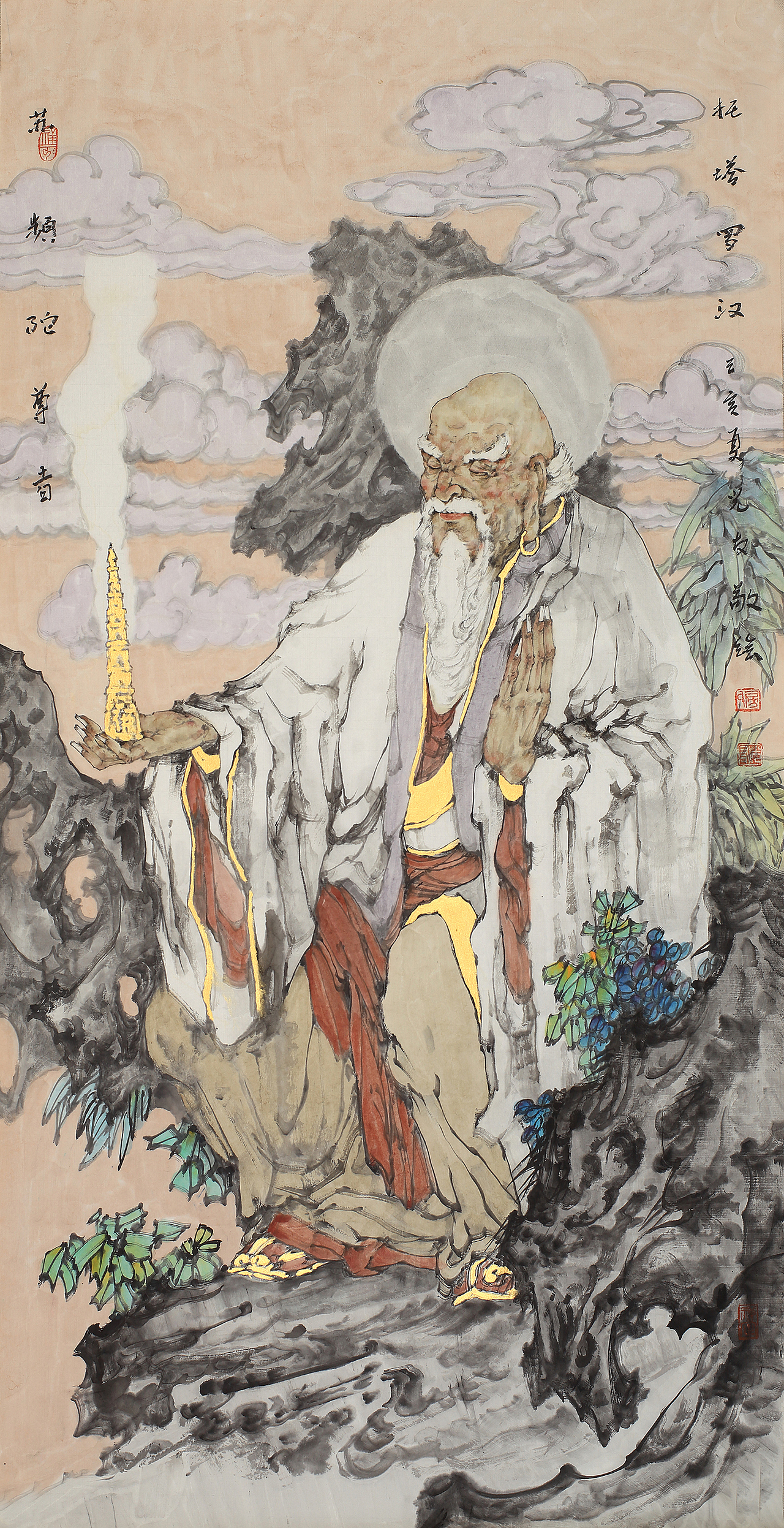 房全友中国画十八罗汉欣赏