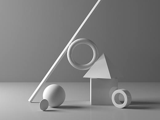 C4D自带渲染器+建模学习随堂作业