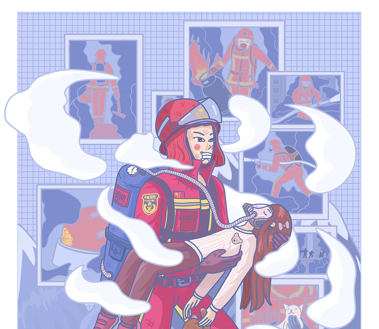 致敬消防战士!致敬最美逆行者!