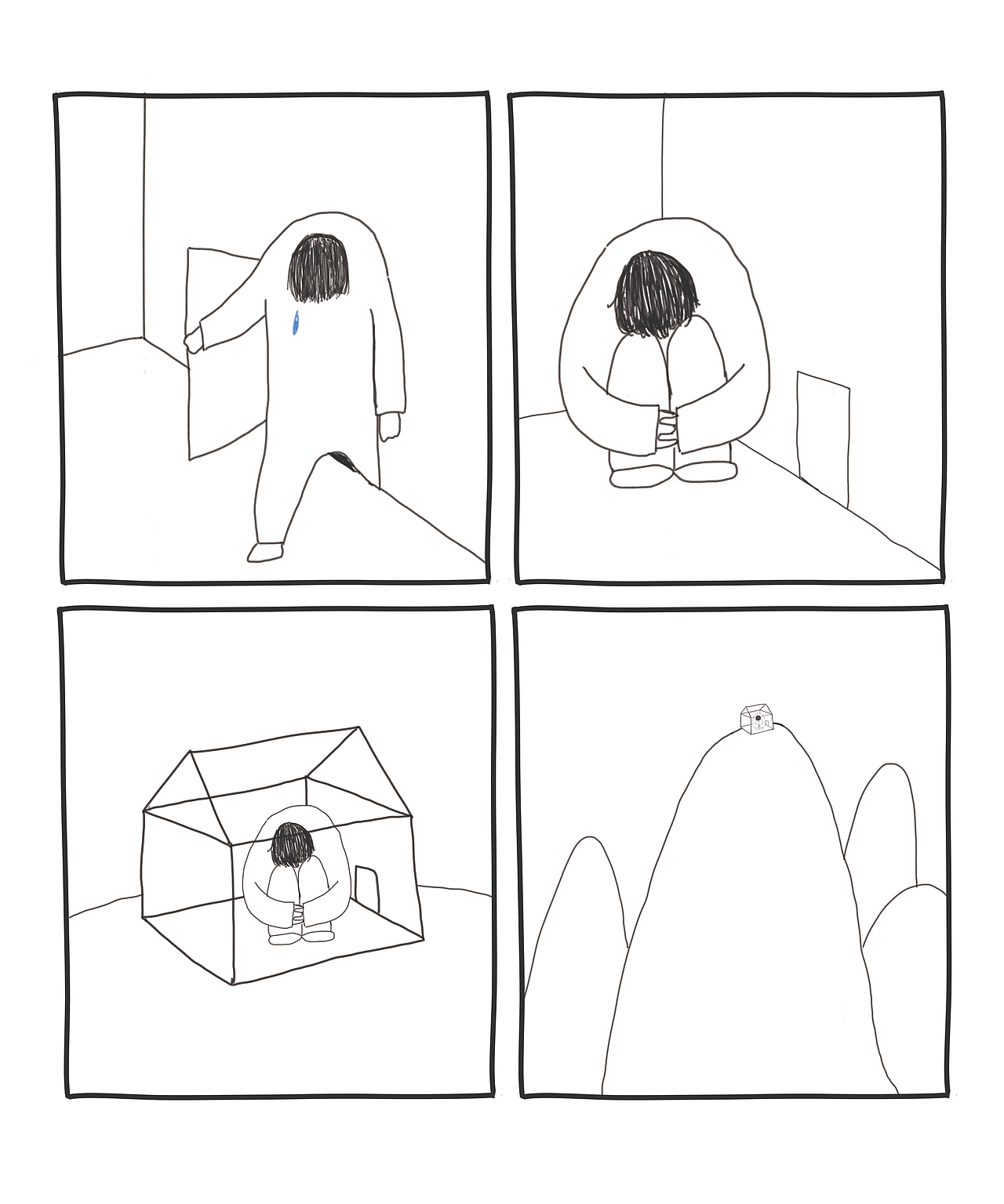 又丧又治愈的四格小漫画