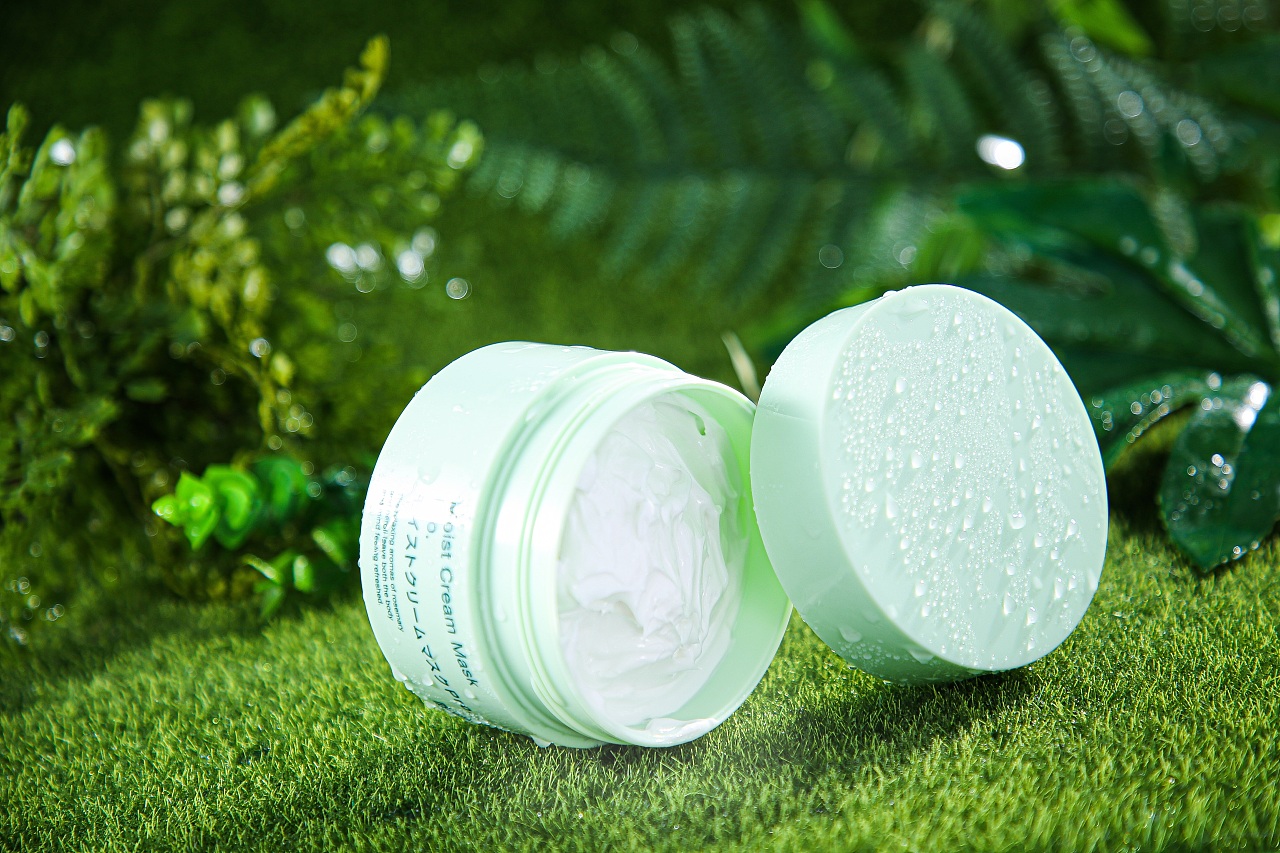 日本复活草面膜 森系 化妆品拍摄|静物摄影