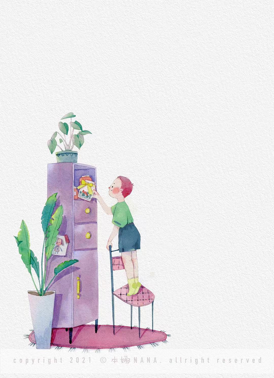 《新母语》商稿配图（图ZMjc5MjM3Mzc2） - 儿童插画 - 站酷设计师本娜NANA原创素材 - 站酷ZCOOL