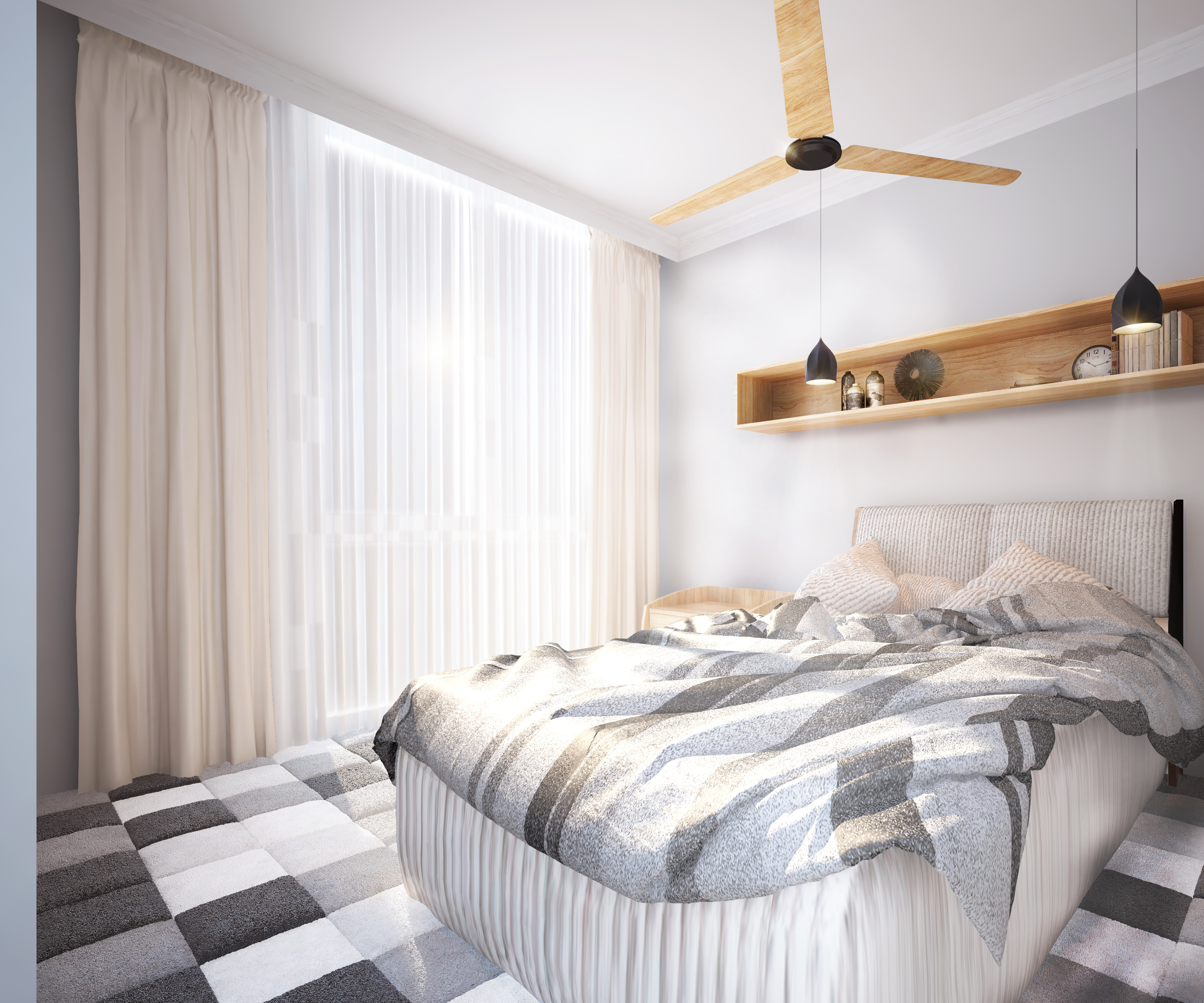 特别朴素的小卧室