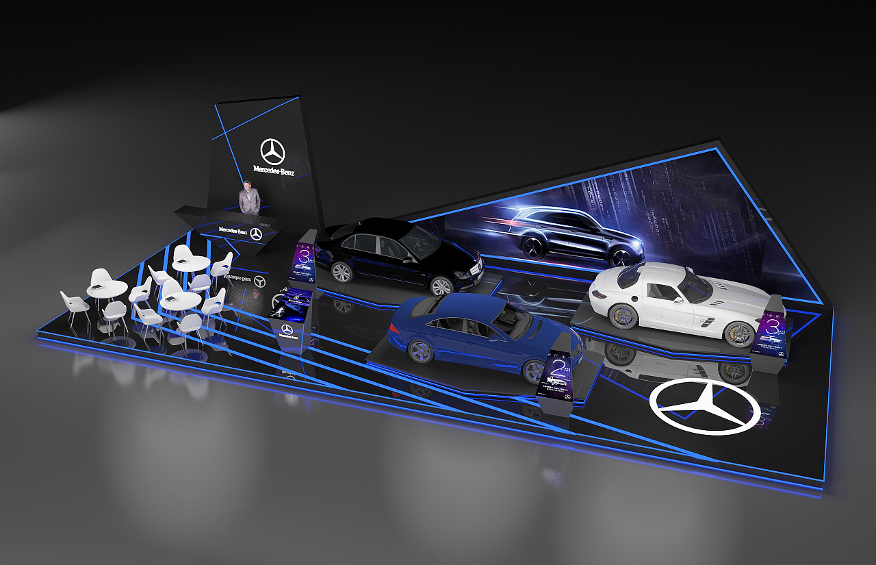 车展区|三维|其他三维|小华3d设计师 - 原创作品 - 站酷 (zcool)