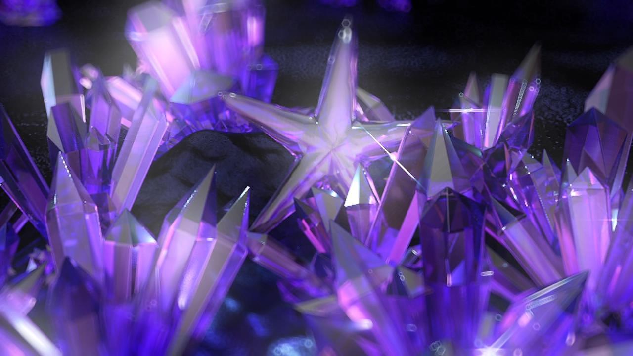 阿诺德璀璨水晶渲染