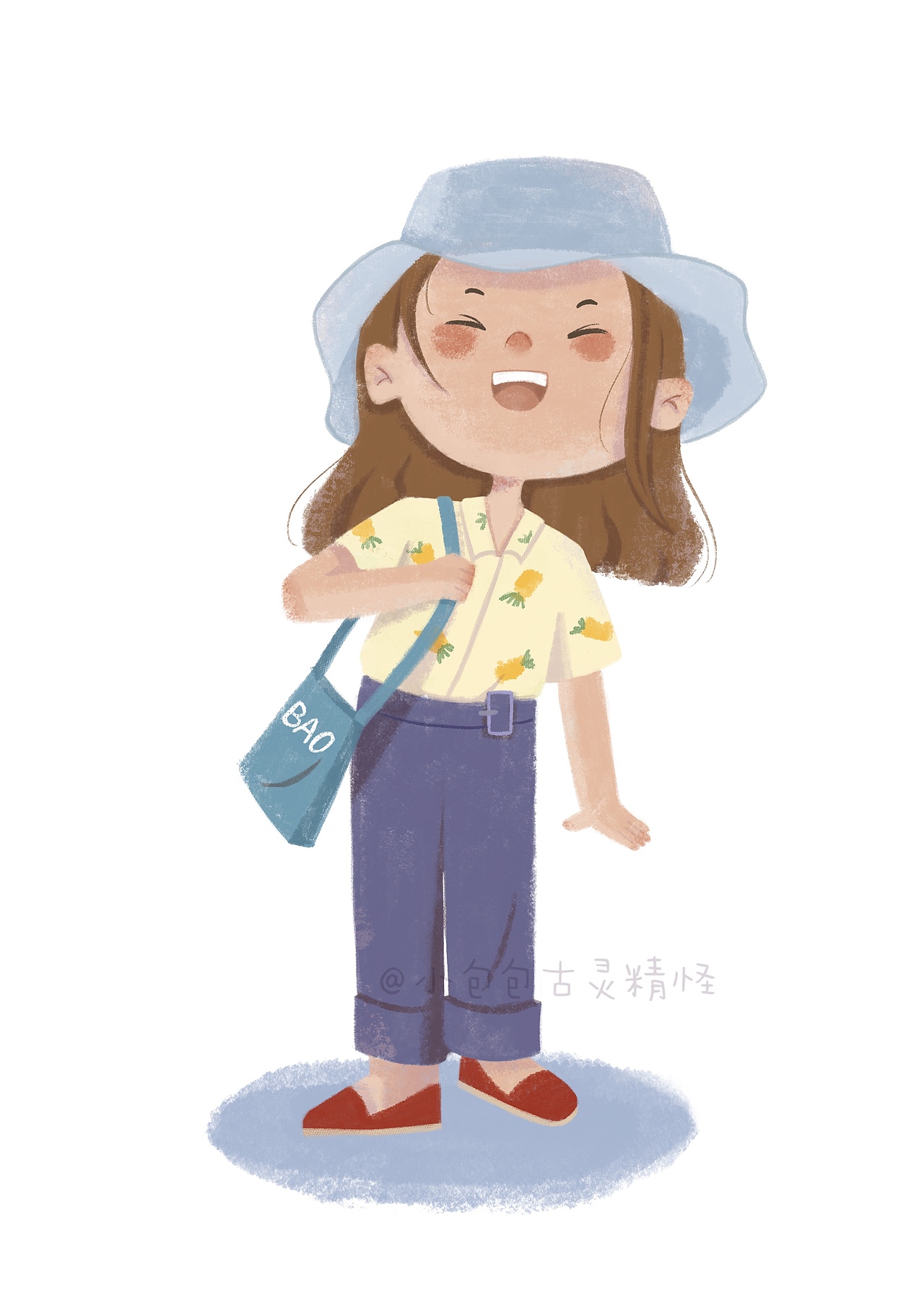少女插画（图ZMzEwODMxNTY0） - 儿童插画 - 站酷设计师小包包古灵精怪原创素材 - 站酷ZCOOL
