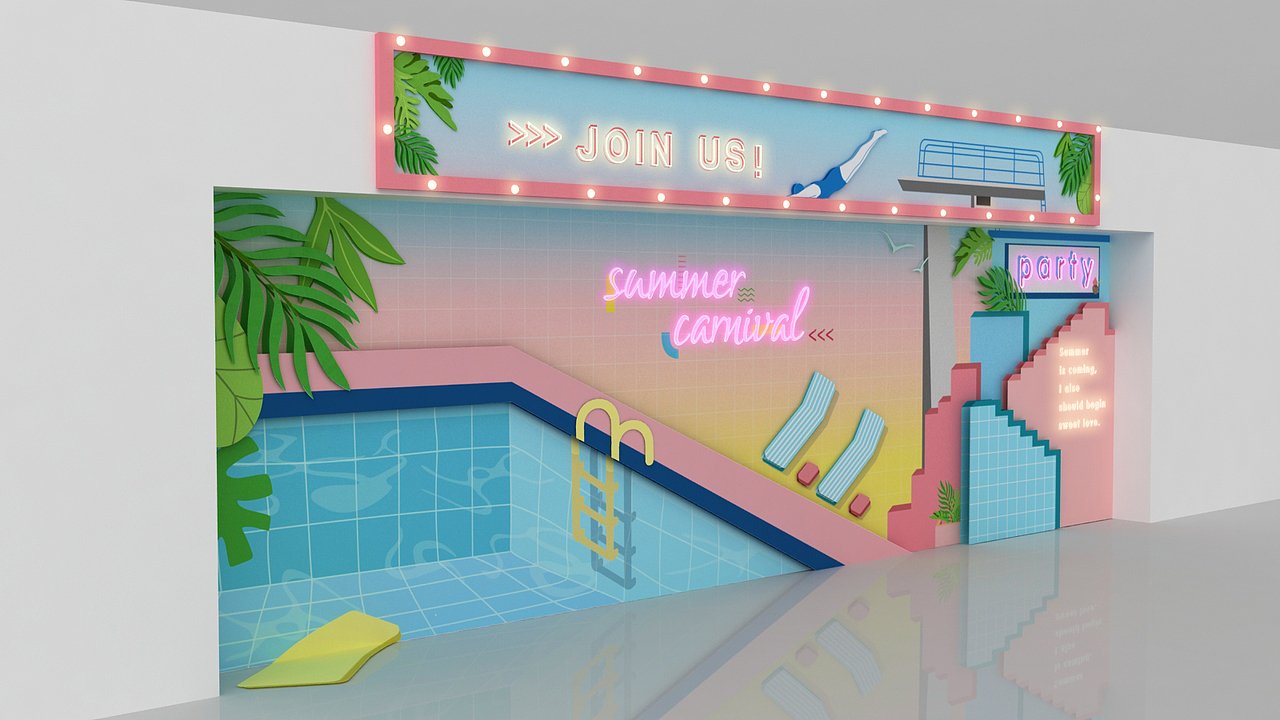 泳池派对（图ZMTY4NTcxOTQ4） - 建筑/空间 - 站酷设计师Amon09原创素材 - 站酷ZCOOL