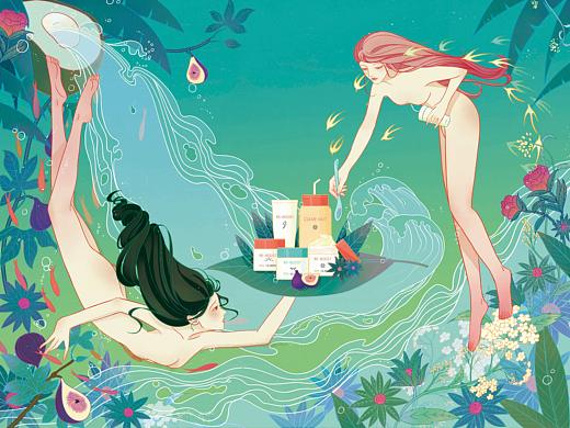 #my CLARINS寻找天然好食肌#天然（个人主页-ZNTk0MzE3MTI=） - 海报 - 站酷设计师瓜酱33原创素材 - 站酷ZCOOL