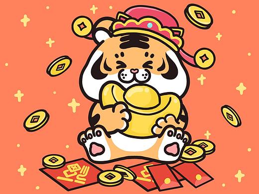 2022虎年IP设计与动态表情包（个人主页-ZNTc4MDExMDA=） - 商业插画 - 站酷设计师弯弯酱wanwan原创素材 - 站酷ZCOOL