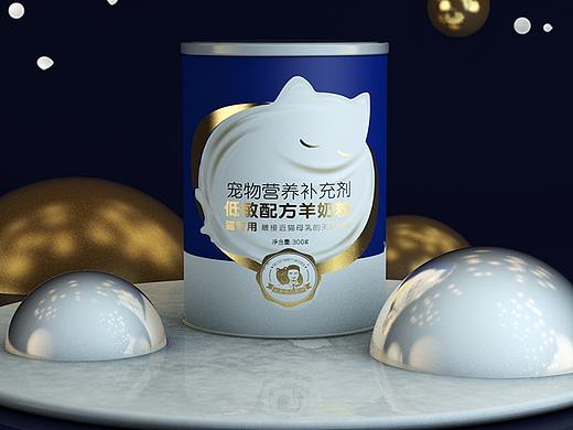 猫用羊奶粉  包装设计+详情页设计