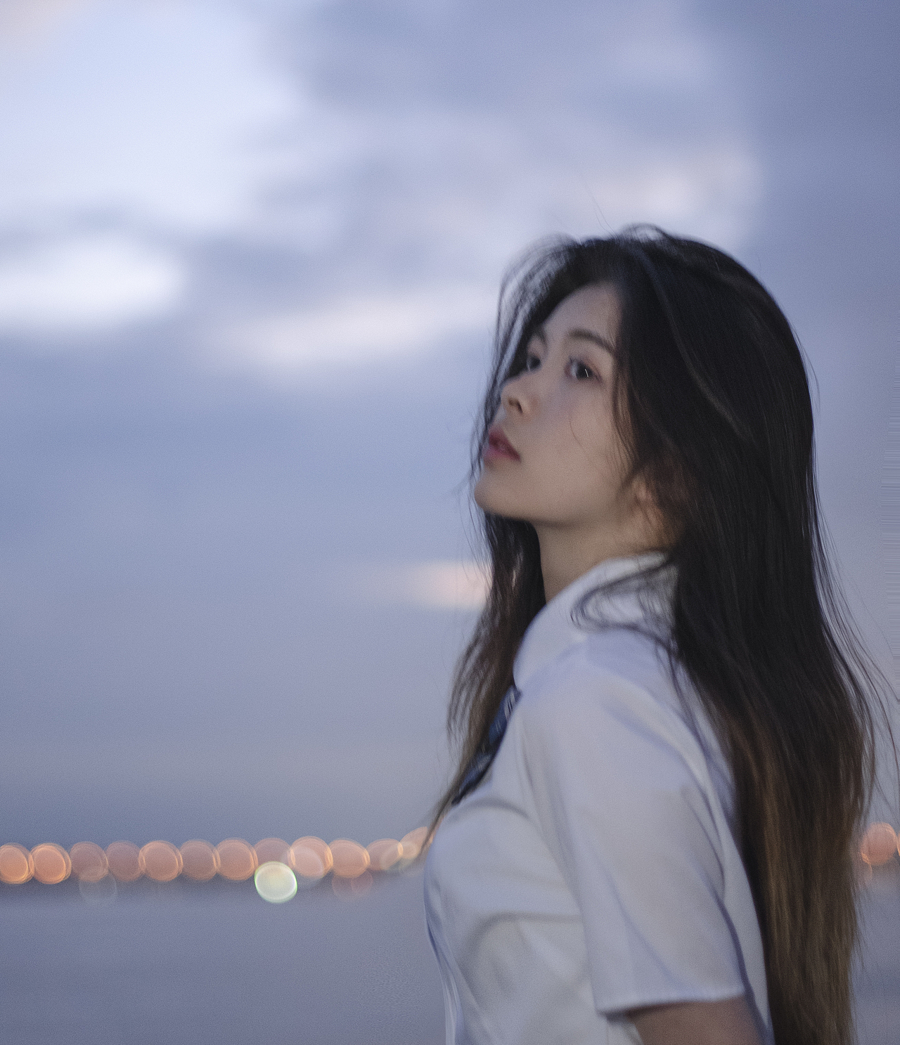 向海风许愿 在山海相见 /杭州约拍jk（图ZMjYyMDI1OTY0） - 人像摄影 - 站酷设计师SHEN_JP原创素材 - 站酷ZCOOL