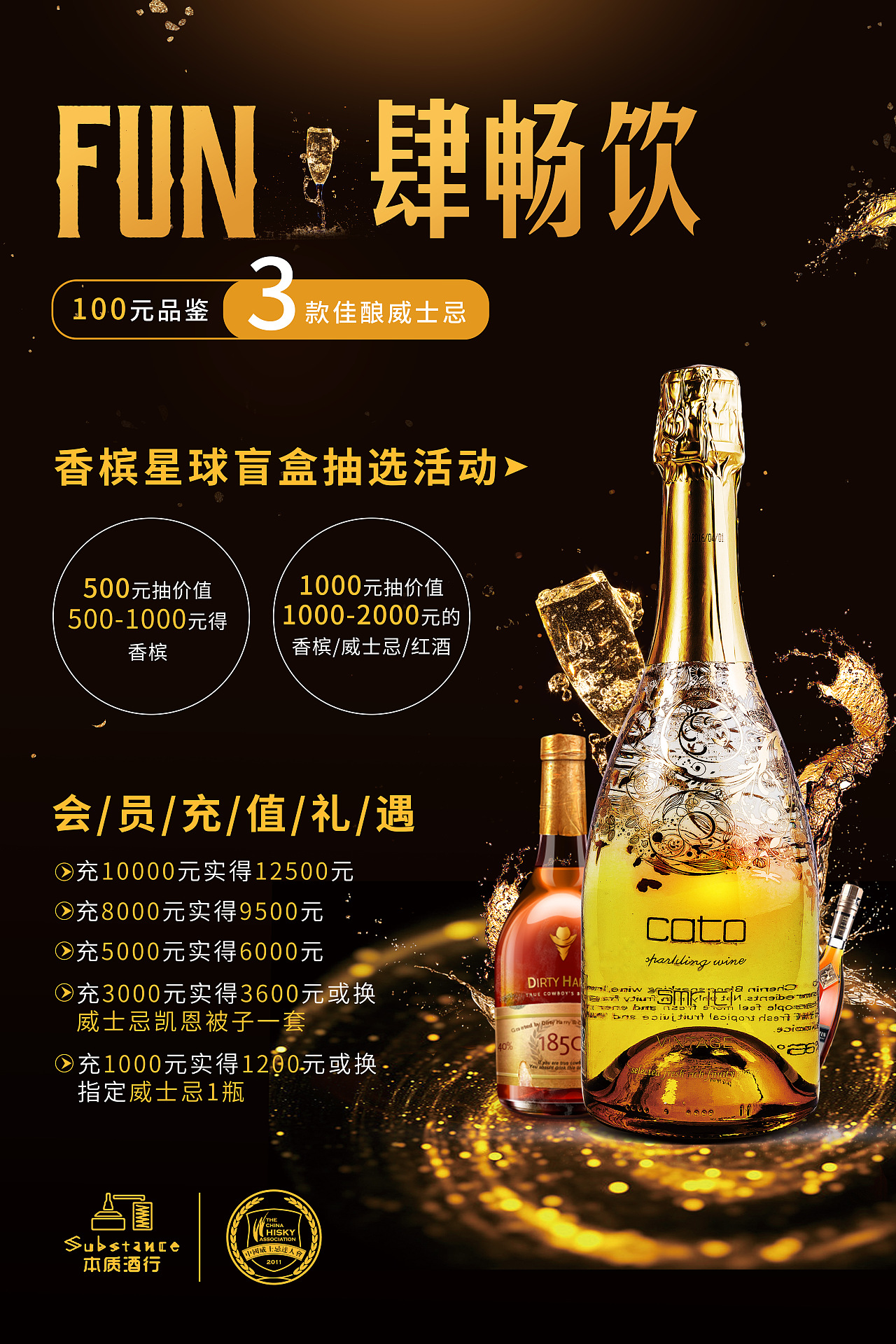 放肆畅饮-威士忌活动海报